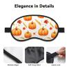 Eye Sleep Masks for Women Men - Elastic Band Blackout Pumpkin Maple Wheat Print Travel Eye Masks for Sleep Airplane, Comfy Night Sleeping Mask Cover for Nap and Party Games view 3