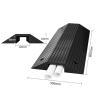 Bridge Ramp-Rubber Threshold Curbside Bridge RampNon-Slip Driveway Curb Ramp Protect Wires and Water Pipes view 2