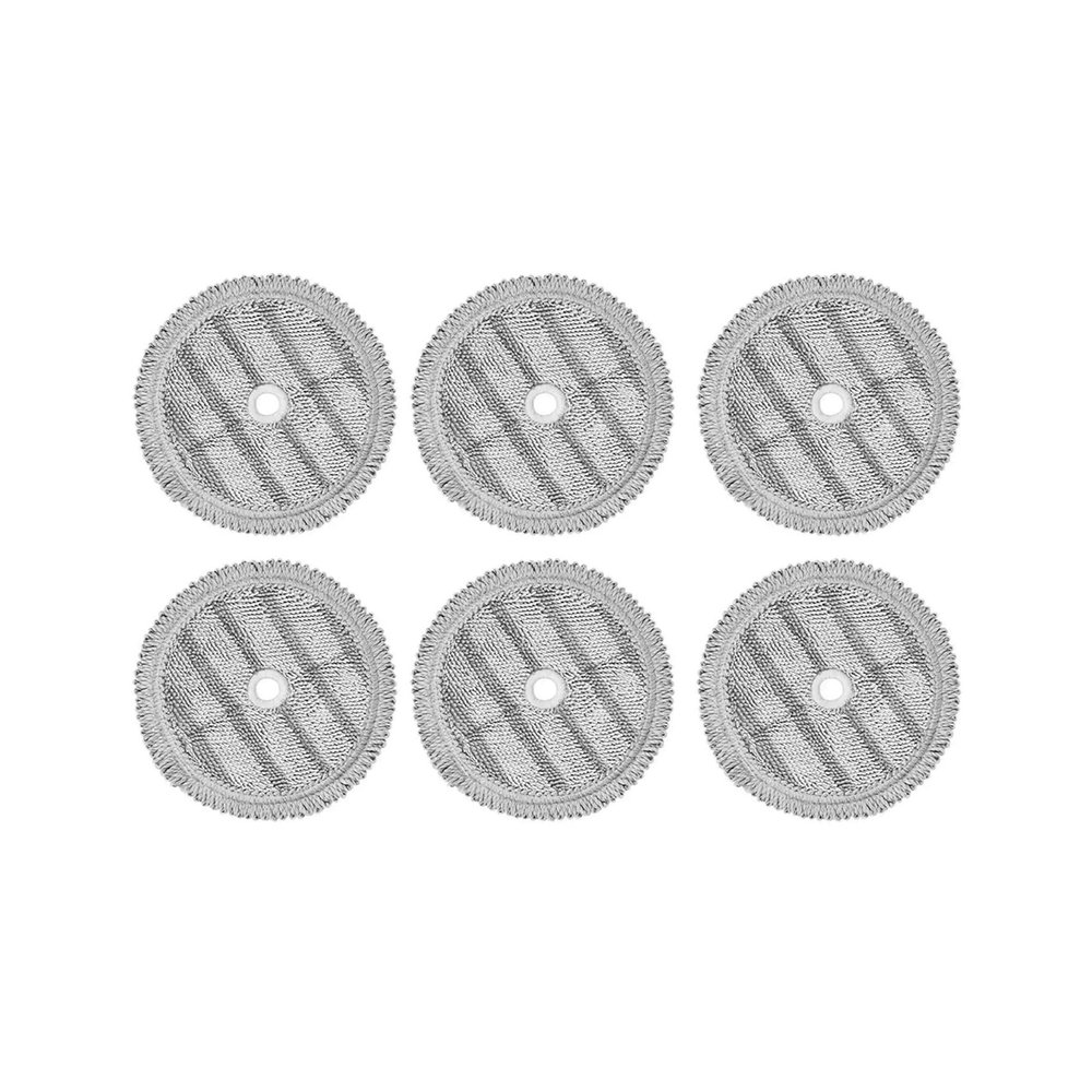 6Pcs Replacement Mop Pads RagsCompatible For LGA9 Steam Mop Cloth Vacuum Cleaner Robot Mopping Machine Cleaning Cloth Spare Parts