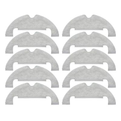 10Pcs Replacement Mop Cloth Rag PadCompatible For XiaomiCompatible For DreameCompatible For Bot D10 Plus RLS3DVacuum Cleaner Spare Parts