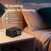 3 in 1 Sound Machine Dual Alarm Clock Night Light White Noise Machine 27 Sleeping Sounds for Adults Kids Precise 32 Level Volume Sleep Timer Memory Function Digital Clock with 30 Wake Up Sounds view 3