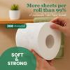 100% Bamboo Tree-Free Toilet Paper 24 Premium Family Mega Rolls, 3-Ply, 300 Sheets Per Roll Ultra Soft & Strong, Plastic-Free Packaging, Septic Safe, FSC Certified We Save Trees view 3