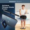 Amzmerit Smart Scale for Body Weight, 8-Electrode Larger Platform Digital Scale for Weight Fat BMI 50 Body Composition Measurement, Bluetooth & Wi-Fi Digital Bathroom Scale, Rechargeable, Dark Gray view 3