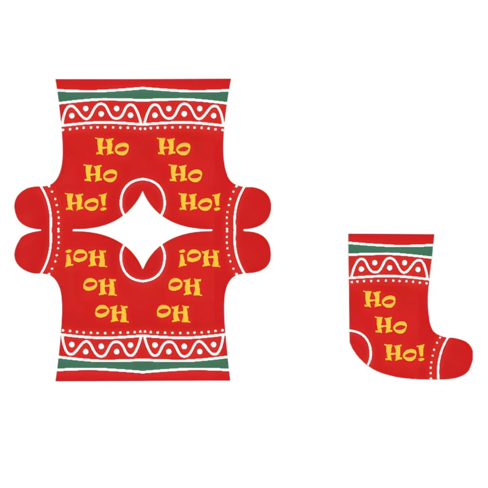 ZSKunity Christmas Party Napkins, 4 Festive Designs Disposable Dinner Napkins for Xmas Birthday Party Decor, Holiday Supplies (Christmas socks 40pcs)