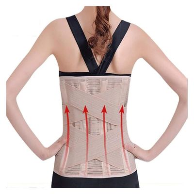 Breathable Lumbar Support Belt Men Women Widened Lower Back Brace Waist Orthopedic Corset Posture Corrector for Back Pain Relief and Spinal Protection(Medium)