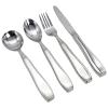Chewtoyo Ideal for Seniors Recovery Stroke and, Ergonomic with Spoon, Knife and Fork Grip, Steel Stainless Silverware Set Hand Tremors for, 4 Weighted Pcs Utensils Parkinson's Patients Eating view 1