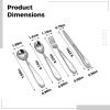 Chewtoyo Ideal for Seniors Recovery Stroke and, Ergonomic with Spoon, Knife and Fork Grip, Steel Stainless Silverware Set Hand Tremors for, 4 Weighted Pcs Utensils Parkinson's Patients Eating view 2