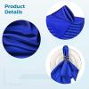 100 Pcs Satin Cloth Napkins Royal Blue, 12 in Square Napkins for Weddings, Receptions, and Special Events view 4
