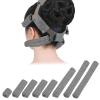 8 PCS Satin CPAP Mask Strap Covers, Comfortable CPAP Strap Covers, Silky CPAP Mask Cushions to Fit Airfit f20 Headgear, Anti Wrinkle CPAP Hair Protector for Reducing Red Marks (Grey) view 1