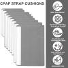 8 PCS Satin CPAP Mask Strap Covers, Comfortable CPAP Strap Covers, Silky CPAP Mask Cushions to Fit Airfit f20 Headgear, Anti Wrinkle CPAP Hair Protector for Reducing Red Marks (Grey) view 3