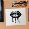 Azeeda 2 x 'Dripping Lipstick Kiss' Microfibre Lens/Glasses Cleaning Cloths (LC00034721) view 2