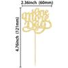 Ephlyn 30Pcs One More Day Cupcake Toppers Glitter Wedding Rehearsal Dinner Cupcake Picks Decoration for Wedding Countdown Theme Party Cake Decorations Supplies Gold view 2