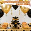 Baderke 50 Pcs Gold Party Cup Bowls, 23 oz Disposable Plastic Bowls for Cold and Hot Food, Snacks, Salads and Desserts for Graduation Party Supplies, Birthday, Holiday Event view 4