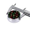 Purse Pill Case, Rasta Weedleaf Leaves Mini Round Holder, Portable Organizer for Medicine, Travel Pill Box Pocket Carry for Seniors view 4