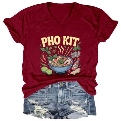 Pho Kit Shirt, Asian Food Lover Funny Pho Kit Noodle Bowl Pun with Ingredients Shirt