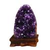 UNYQBFKM Natural Amethyst Geode Amethyst Clusters Quartz Crystal Geode with Base for Wealth, Feng Shui, Home Office Decor, Meditation, and Positive Energy, Healing Crystal,200g view 1