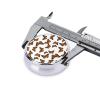 Round Pill Case, Butterfly Flying Portable Mini Holder, Travel Organizer with Mirror, Pocket Purse Box for Daily Meds view 4