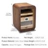110 Cigars Capacity Cigar Humidors, Cedar Wood Cigar Humidor Cabinet, 4 Layer, with Transparent Skylight and Digital Hygrometer, for Cigar Lovers view 4