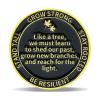 17 Year Radiant Tree Sobriety Coin Stained Glass Light NA Medallion Spiritual Token for Recovery & Clean Time Empowering NA AA Chips Gift for Men & Women view 2
