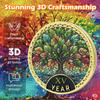 15 Year Radiant Tree Sobriety Coin Stained Glass Light NA Medallion Spiritual Token for Recovery & Clean Time Empowering NA AA Chips Gift for Men & Women view 4