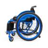 Lightweight All-Terrain Folding Wheelchair Self-Propelled Aluminum Alloy Sport Transport Adjustable Footrest Double 24Rear Wheels Brake for Adults(Blue2,Seat Width 42cm/16.5in) view 3