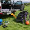 Lightweight All-Terrain Folding Wheelchair Self-Propelled Aluminum Alloy Sport Transport Adjustable Footrest Double 24Rear Wheels Brake for Adults(Blue2,Seat Width 42cm/16.5in) view 4