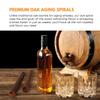 FastRack Oak Spirals for Aging Whiskey, Wine & Beer (Pack of 2 | 8" American Oak Light Toast Wood Spirals for Whiskey Sticks | Barrel Aged in a Bottle Infusion Spiral for Wine Making & Craft Beer view 3