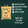 Al Afia Basmati Sela Rice Supreme Quality Extra Long Super Basmati Sela Rice, 10 lb (4.54 kg), Non GMO, Extra Long Basmati Rice, Vegan, Gluten Free, BPA Free, Zip Lock Bag, Dried Grains, Fresh White Rice view 3