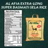 Al Afia Basmati Sela Rice Supreme Quality Extra Long Super Basmati Sela Rice, 10 lb (4.54 kg), Non GMO, Extra Long Basmati Rice, Vegan, Gluten Free, BPA Free, Zip Lock Bag, Dried Grains, Fresh White Rice view 4
