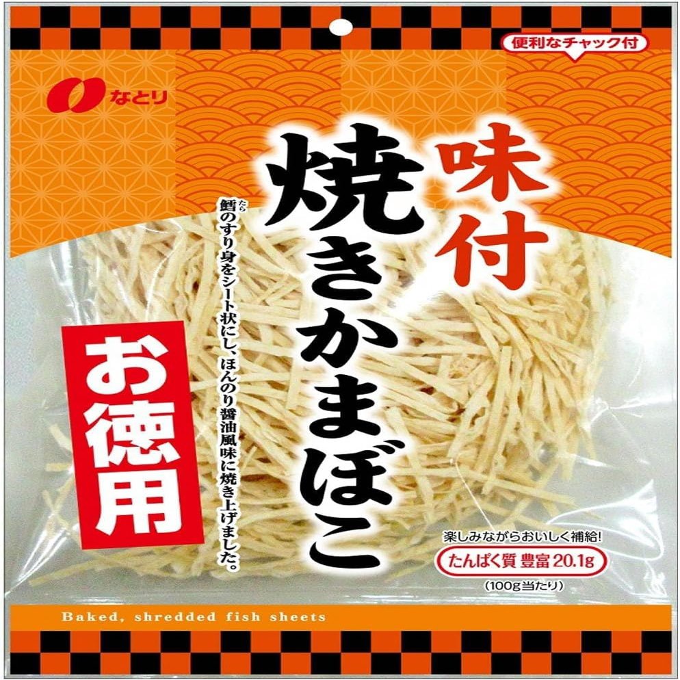 Ajitsuyaki Kamaboko Seasoned Grilled Kamaboko Fish Snacks 121g (Pack of 3), Japanese Shredded Fish Snacks with Soy Sauce Flavor, MADE IN JAPAN, Limited Stock