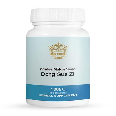 Rock Golden Queen Dong Gua Zi, Winter Melon Seed (Raw), 100 Capsules/Bottle (2 Bottles)