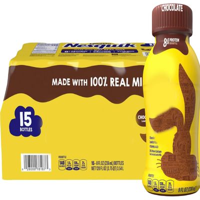 Nesquiks Chocolate Milk Beverage, 8 fl. oz., 15 Pack