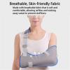 WAGJIA Adjustable Arm Sling Shoulder Immobilizer with Thumb Holder, Breathable Sling for Shoulder Injury Rotator Cuff Tears, Fractures, Dislocations & Post-Surgical Recovery(Black+Composite Fabric) view 3