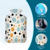 Hot Water Bottle with Cover, 2L Hot Water Bag for Pain Relief Hand Feet Warmer(Three Color Speckle) view 3