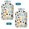 Hot Water Bottle with Cover, 2L Hot Water Bag for Pain Relief Hand Feet Warmer(Three Color Speckle) view 4