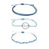 Bracelets Wearable with NFC Daily Wristband Women Men and Teenagers Elastic Big Hoops Earrings for,B,Sky Blue,One Size view 1