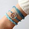 Bracelets Wearable with NFC Daily Wristband Women Men and Teenagers Elastic Big Hoops Earrings for,B,Sky Blue,One Size view 2
