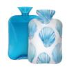 Hot Water Bottle with Cover, 2L Hot Water Bag for Pain Relief Hand Feet Warmer(Blue Shell) view 1