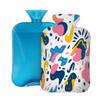 Hot Water Bottle with Cover, 2L Hot Water Bag for Pain Relief Hand Feet Warmer(Abstract Color Graphics) view 1