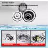 Indoor Outdoor Floor Mop Sink,Utility Tub Mop Bucket Laundry Room Slop Sink,Stainless Steel Mop Service Basin-50x50x50cm/19.6x19.6x19.6in view 4