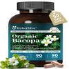 Organic Bacopa Monnieri Supplement 300 mg, Standardized to 55% Bacosides view 1