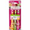 Tender Me Renew The Life Kids Toothbrush - Sweet Shop, Soft Bristle Manual Travel Tooth Brush with Caps for Boys & Girls, Extra Soft, 3 Pack view 1