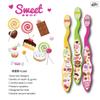 Tender Me Renew The Life Kids Toothbrush - Sweet Shop, Soft Bristle Manual Travel Tooth Brush with Caps for Boys & Girls, Extra Soft, 3 Pack view 2