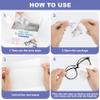 [200 Pack] Anti Fog Wipes for Glasses, Large Glasses Cleaner, Lens Wipes for Eyeglasses, Pre-Moistened Individually Wrapped Cleaning Wipes, Eyeglasses Cleaner Wipes for Camera Phone (4.72 * 5.91 inch) view 4