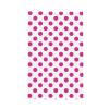 SMBOE Pink White Polka Dots Waffle Kitchen Towel Dish Towel Kitchen Hand Towels Tea Towels 16X26 Inch view 1
