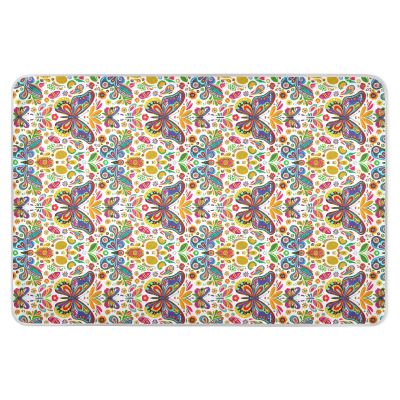 GOODOLD Washable Bed Pad for Incontinence 34" x 52" - Large Reusable Waterproof Mattress Protector with Non-Slip Back for Kids and Adults (Colorful Butterflies)