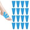 12pcs Precut Kinesiology Tapes, Waterproof & Breathable Kinesiology Tape for Feet Elastic Sports Muscle Strips Stickers for Joint Stability & Muscle Support (Blue) view 1