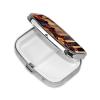 Pill Box with Mirror 2 Compartment Cool Electric Guitar Small Pill Case for Purse Or Pocket Mini Metal Pill Holder Travel Weekly Medicine Tablet Vitamin Holder Organizer Travel Gifts view 4