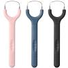 3 Pack Colorful Metal Tongue Scraper for Adults Stainless Steel Tongue Cleaner Tongue Brush Gentle Stylish Tongue Scrapers for Bad Breath Oral Hygiene Cleaning Tool view 1