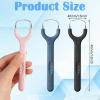 3 Pack Colorful Metal Tongue Scraper for Adults Stainless Steel Tongue Cleaner Tongue Brush Gentle Stylish Tongue Scrapers for Bad Breath Oral Hygiene Cleaning Tool view 2